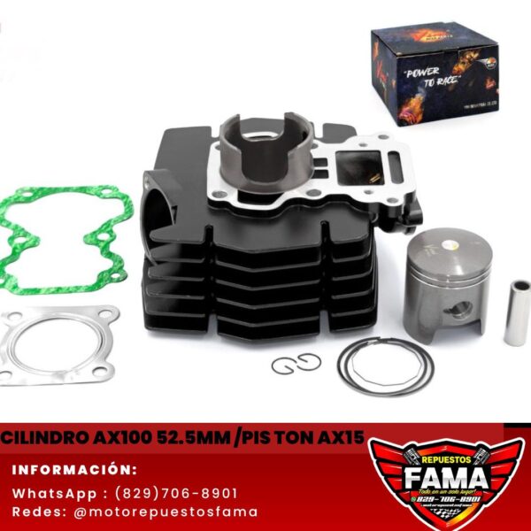 Cilindro AX100 52.5mm Piston AX15