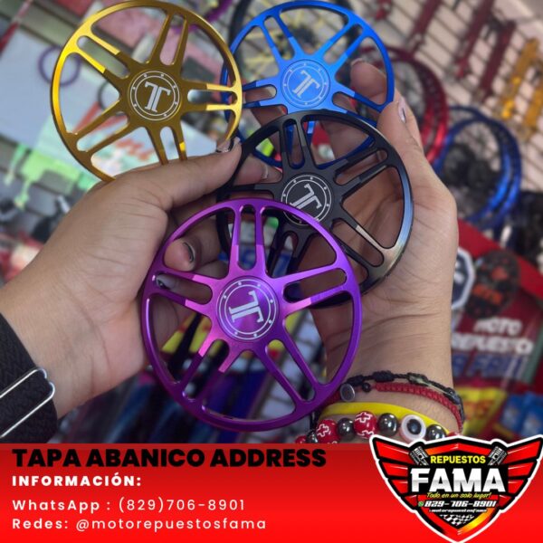 Tapa de Abanico Address
