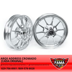Aros Address cromados (Caída Original)