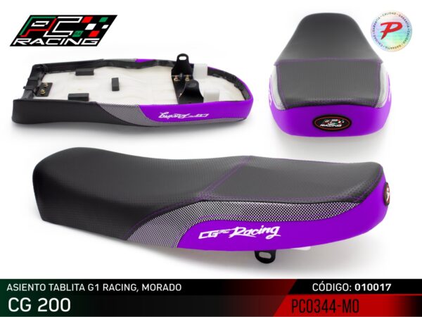 Asiento Tablita G1 Racing - CG 250 - Image 10
