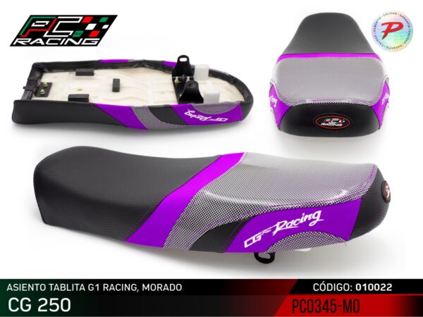 Asiento Tablita G1 Racing - CG 250 - Image 2