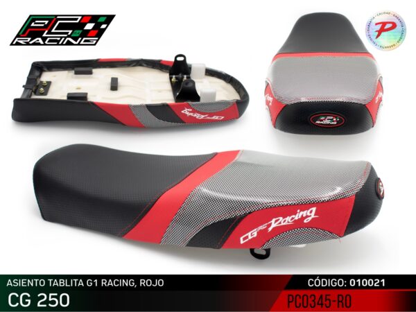 Asiento Tablita G1 Racing - CG 250