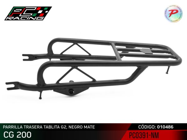Parrilla Trasera Tablita G2 - CG 200